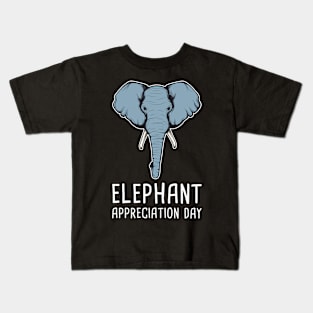 Celebrating Elephant Appreciation Day T-Shirt Kids T-Shirt